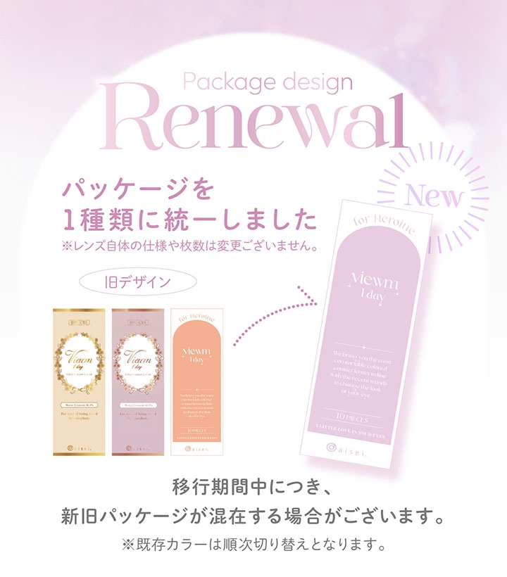 Package design Renewal